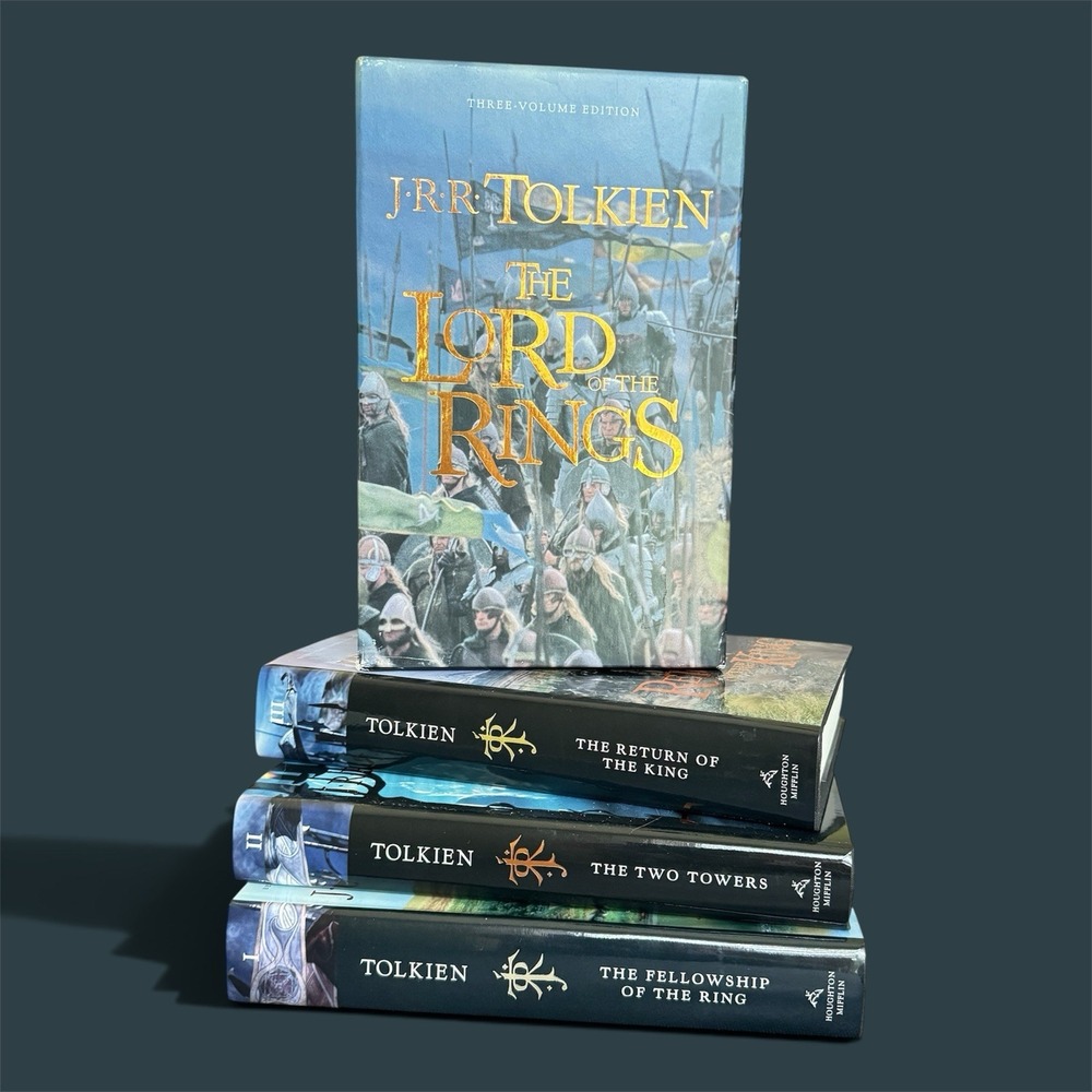 J.R.R. Tolkien The Lord of the Rings 3-Volume Hardcover Box Set Houghton Mifflin
